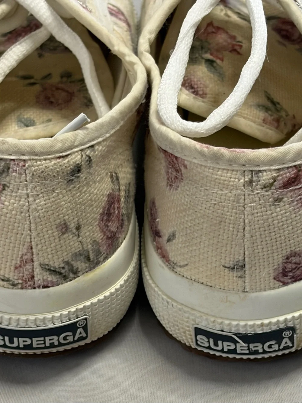 Superga x LoveShackFancy Floral Canvas Low Top Sneakers Size US 6 / EU 36